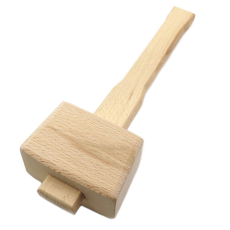 Houten Hamer Beukenhout Hamer Handleiding Hamer Houtbewerking Installatie Hamer Lederen Carving Seal Percussie Tool