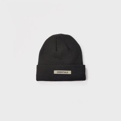 Original Brand Essentials Knitted Hat Baseball Cap Fog Dad Hat Kanye West Jerry Lorenzo hip hop cotton high street: Black Hat