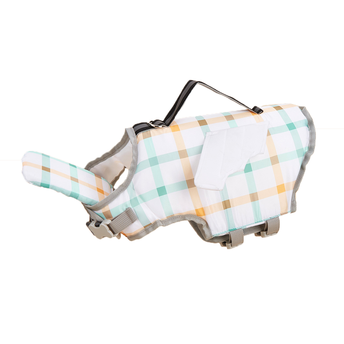 Dog Life Jacket Reflective Adjustable Dog Flotation Swim Vest Enhanced Buoyancy Summer Dog Sailboats Surfing Safety Vest: XL / WHITE