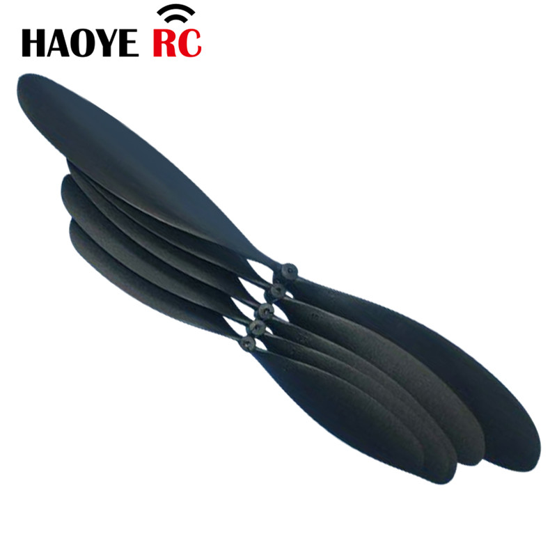 Haoye 10 Stuks Propeller 6-12 Inch Voor RC Rubberen Band Aangedreven Vliegtuigen Model Oranje/Zilvergrijs/zwarte Kleur Voor RC Model Vliegtuig