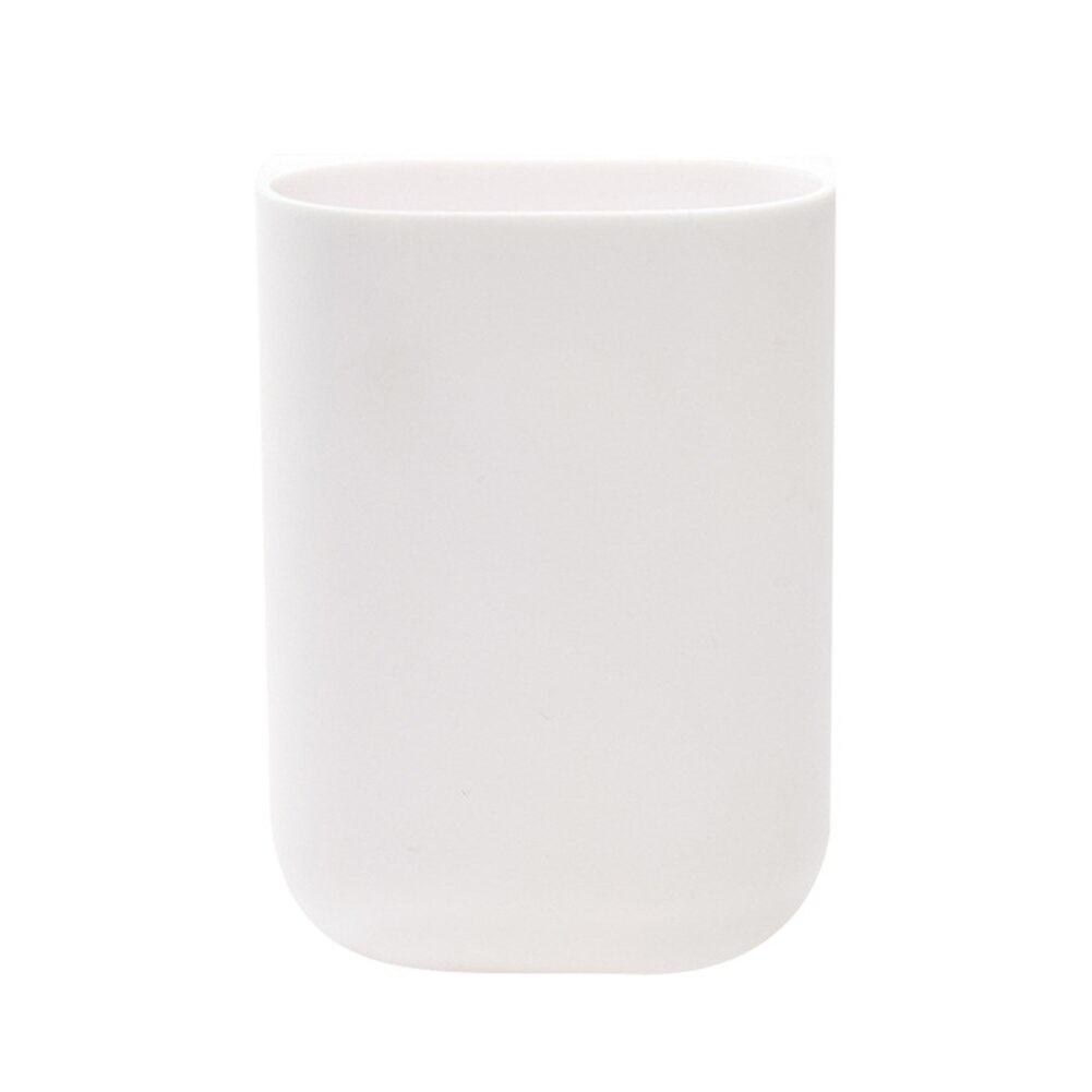 Selbstklebende PP Schreibtisch Hängen Stift fallen Schreibwaren Fernbedienung Lagerung Kasten: Weiß