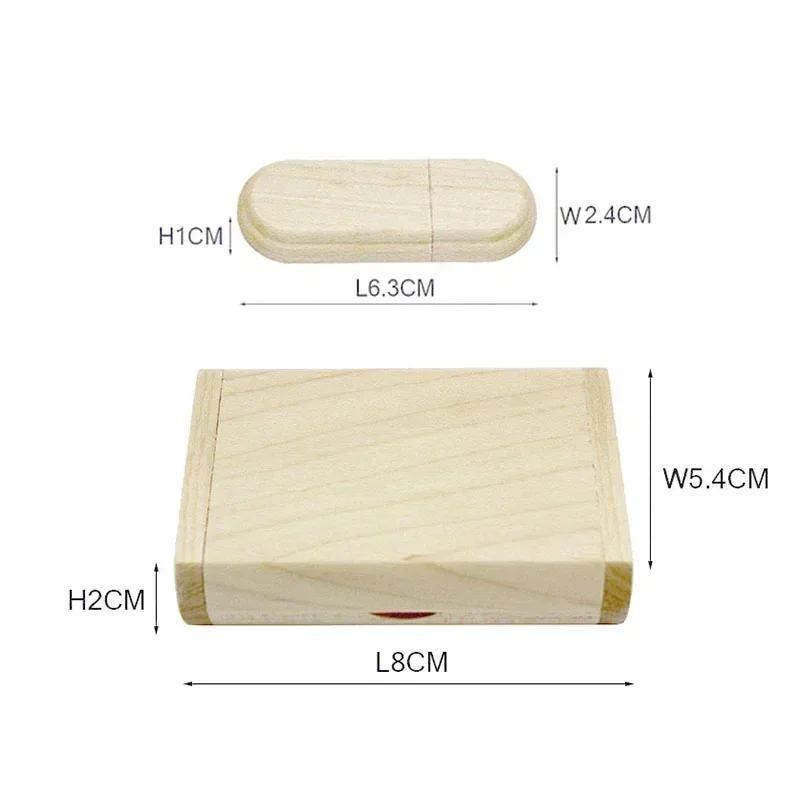 JASTER-memoria externa de madera USB 2,0 Original, 4GB, 8GB, 16GB, 32GB, 64GB, 12GB, Memoria USB, de boda, 1 uds, logotipo gratis