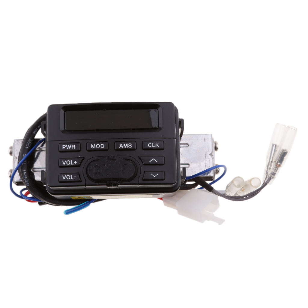 Bluetooth Motorcycle Handlebar Audio Amplifier Stereo Speaker System MP3