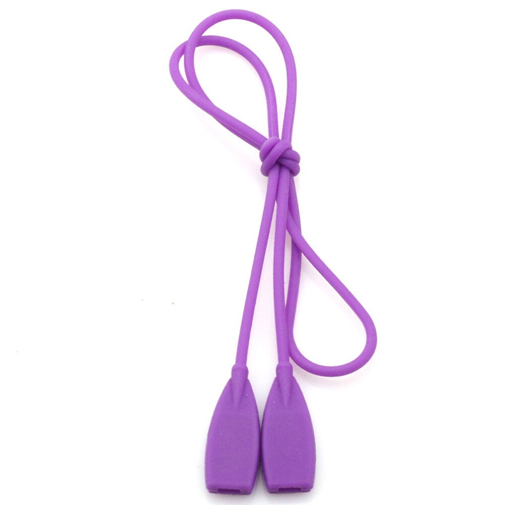 1 Pc Elastische Siliconen Brillen Bandjes Zonnebril Keten Sport Anti-Slip String Bril Touwen Band Koord Holde: Purple flat Head