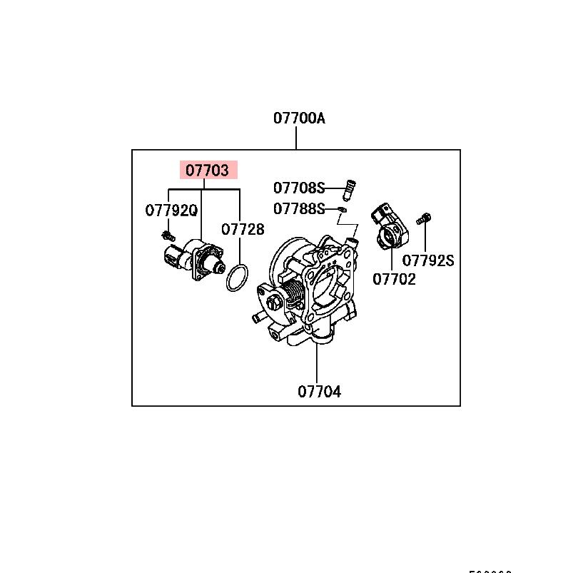 Gasklephuis Idle Air Control Valve Voor Mitsubishi Pajero Montero Iii 3rd Sport Challenger/Nativa MD628174