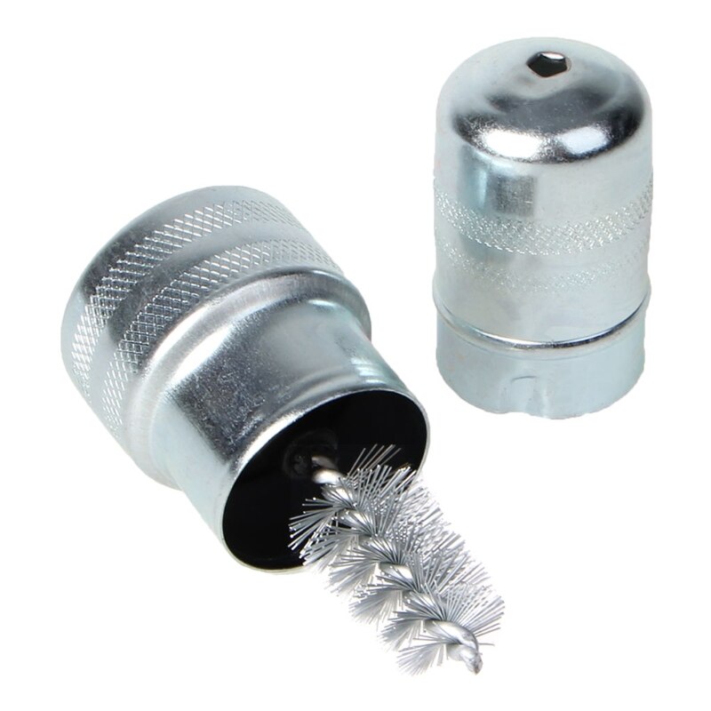 Car Vehicle Silver Battery Post Terminal Cleaner Tool Stainless Steel Brush R2LC