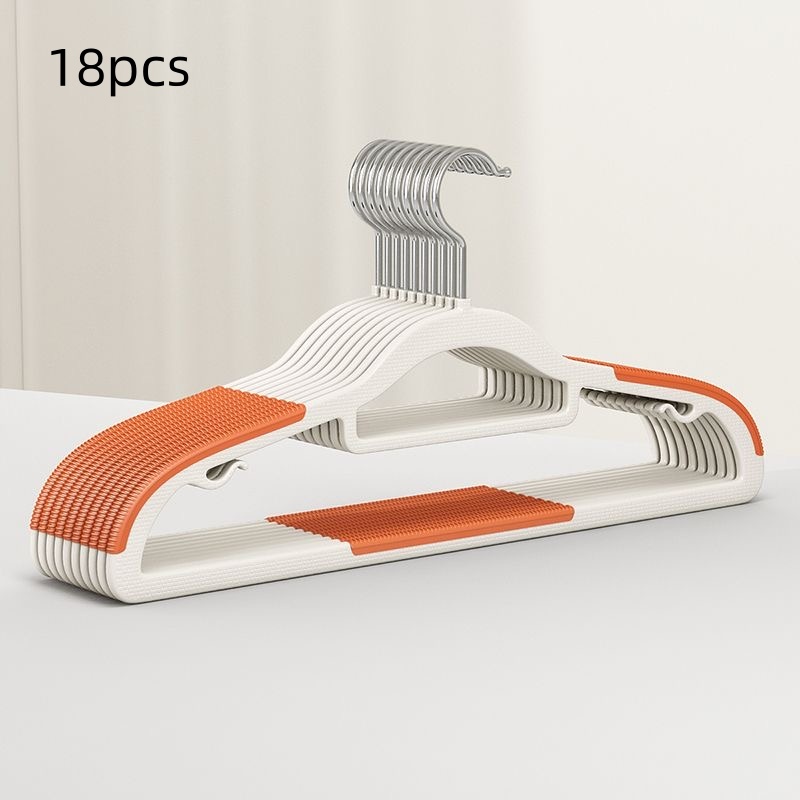 Plastic kleerhanger antislip volwassen thuisgebruik kledingkasthanger voor slaapkamer balkon drogen kledingrek: Chocolade