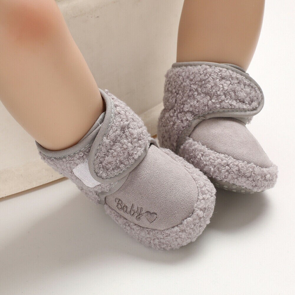 0-18M Peuter Baby Jongens Meisjes Winter Warme Snowboots Soft Sole Crib Katoenen Schoenen