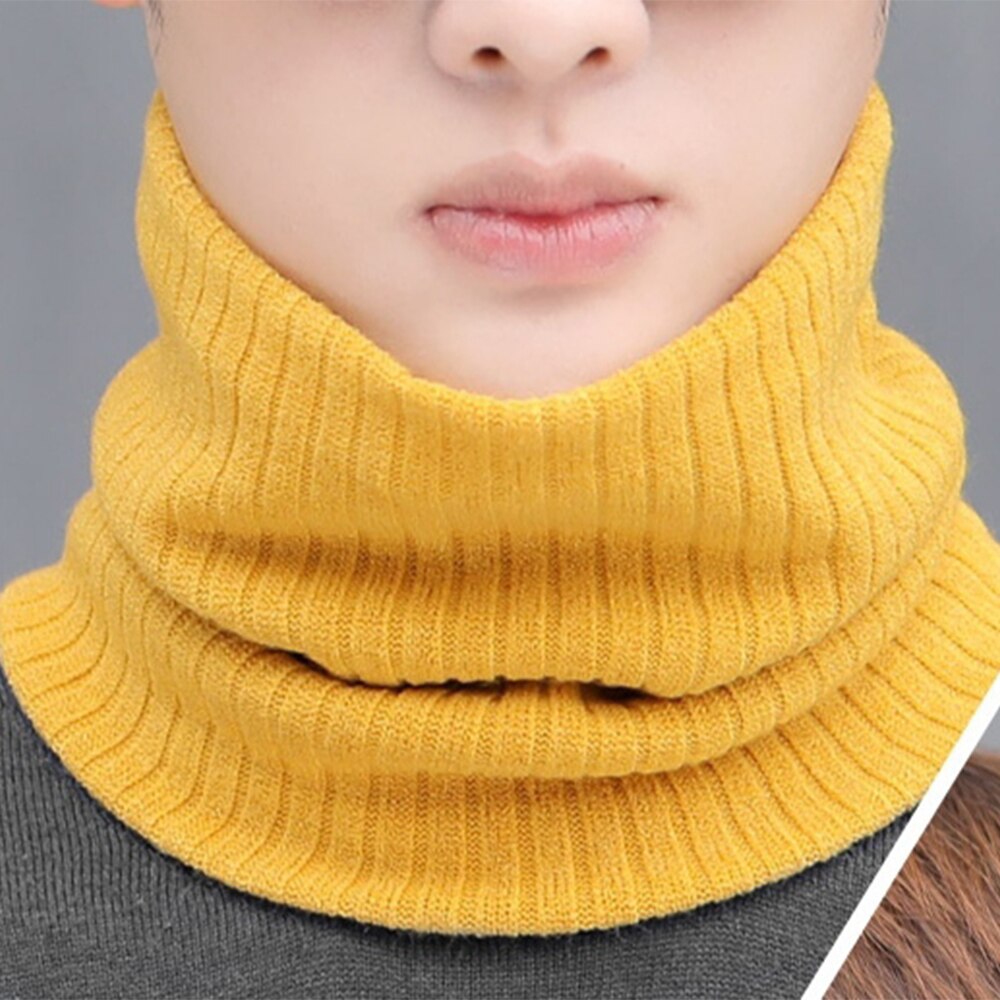 Écharpe en fausse fourrure tricotée unisexe, foulard épais, doux, à boucle circulaire, pour femme et homme, randonnée, cyclisme, escalade, cache-cou, hiver