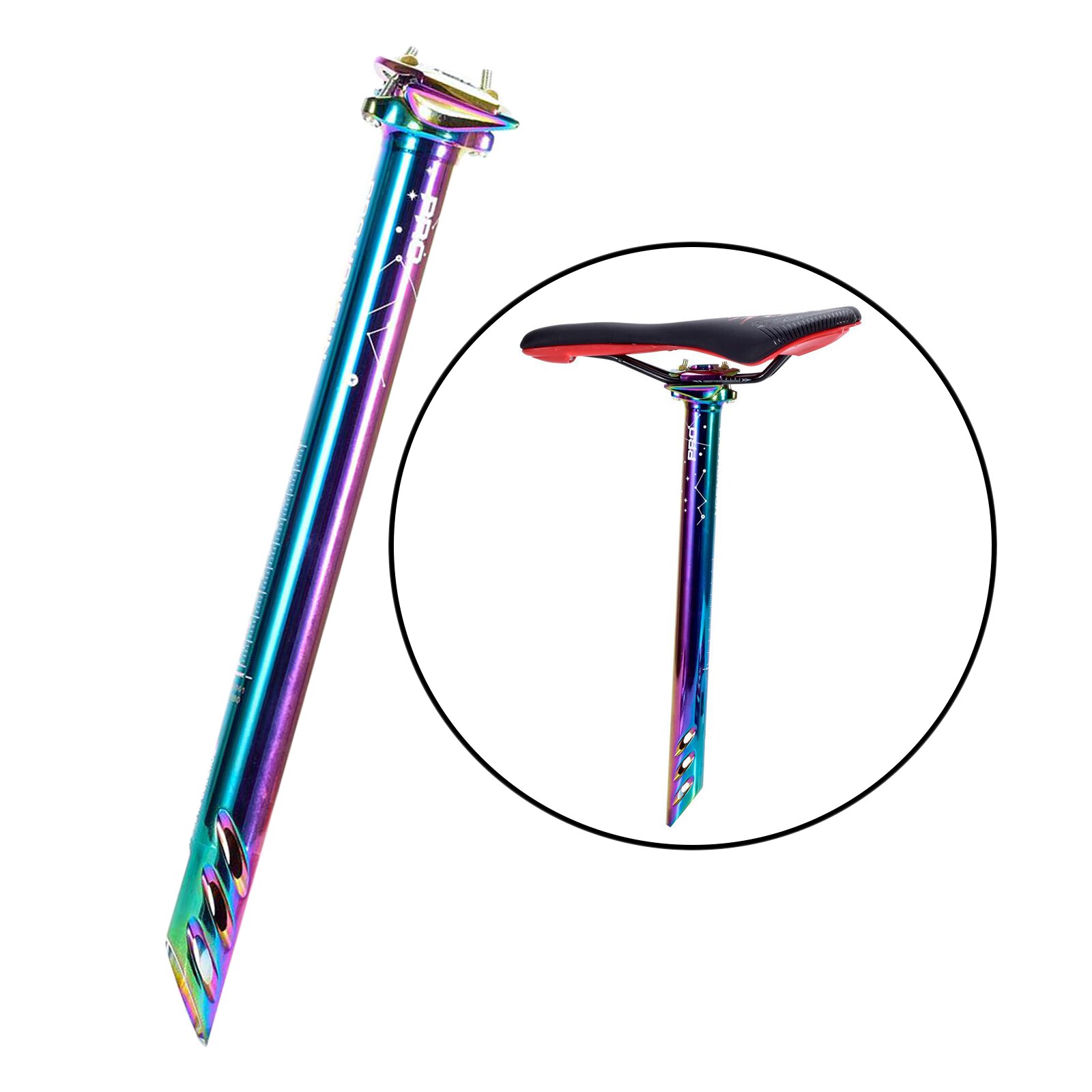 Vintage-Style Pogo Suspension Seatpost – 22.2mm X 300mm Chrome Steel