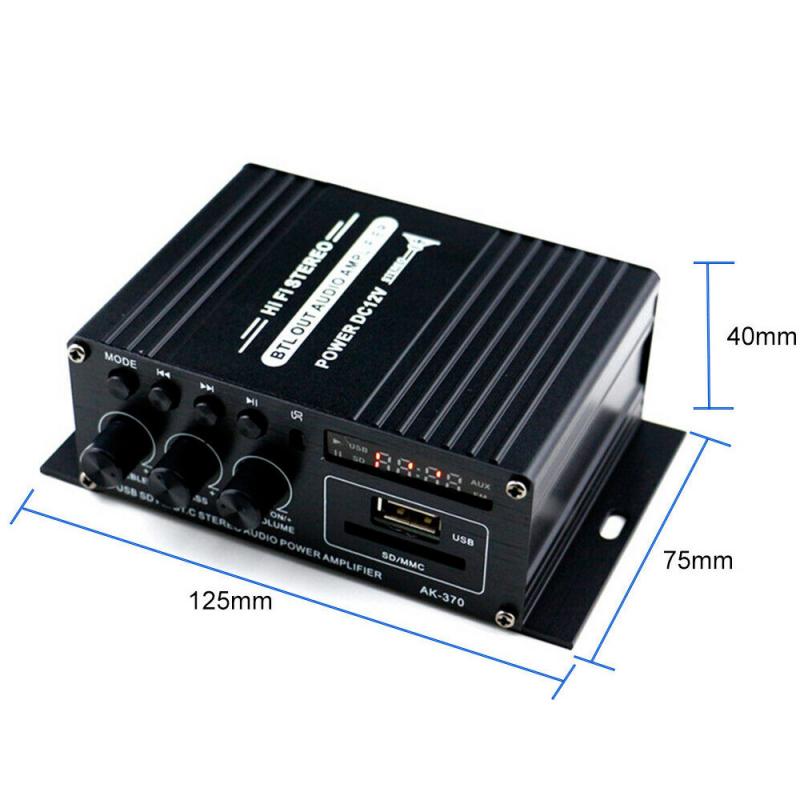 HIFI Bluetooth Digital Power Audio Verstärker Bord 220V 400W Stereo AMP Amplificador Heimkino FM AMP Fernbedienung Player