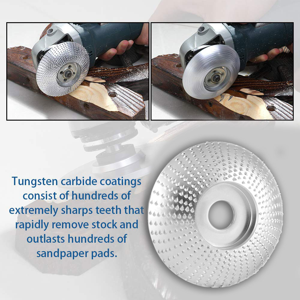 Angle Grinder Disc Angle Grinder Wood Grinding Wheel Rotary Disc Sanding Carving Tool For Non-metals Non-metal Materials Wood