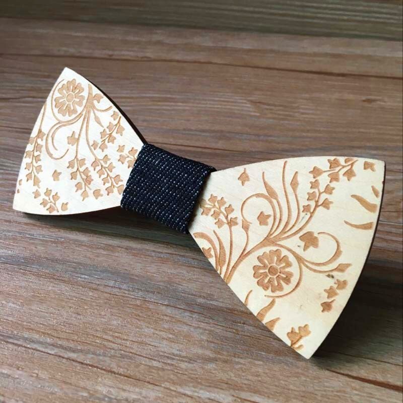 Original Holz Bogen Tiet Gentleman Bräutigam holz krawatte Schmetterling Hochzeit Party Bogen Krawatten Schmetterling Holz Krawatte Für Mann: 3
