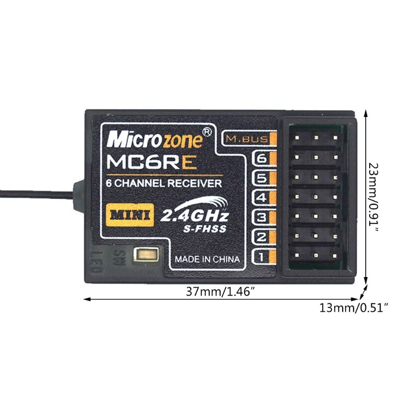 2.4GHz MC6RE Receiver 6-Channel Gyroscope Receiver MC6C Remote Control Receiver