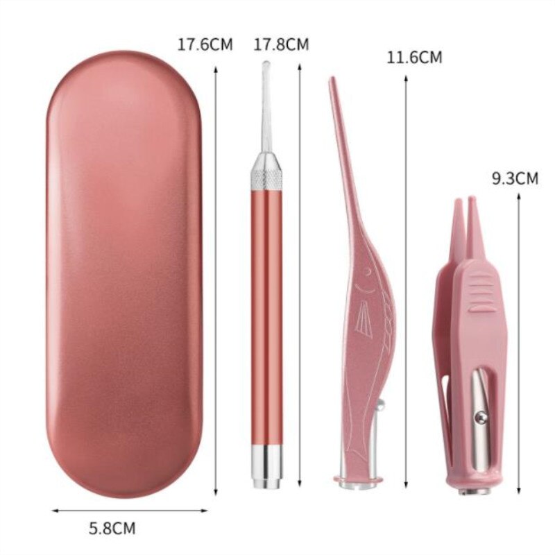 Rechargeable 1set Ear Safe Visible Moderate Painless Ear Cleaner Earwax Removal Tool Earpick: TypeB
