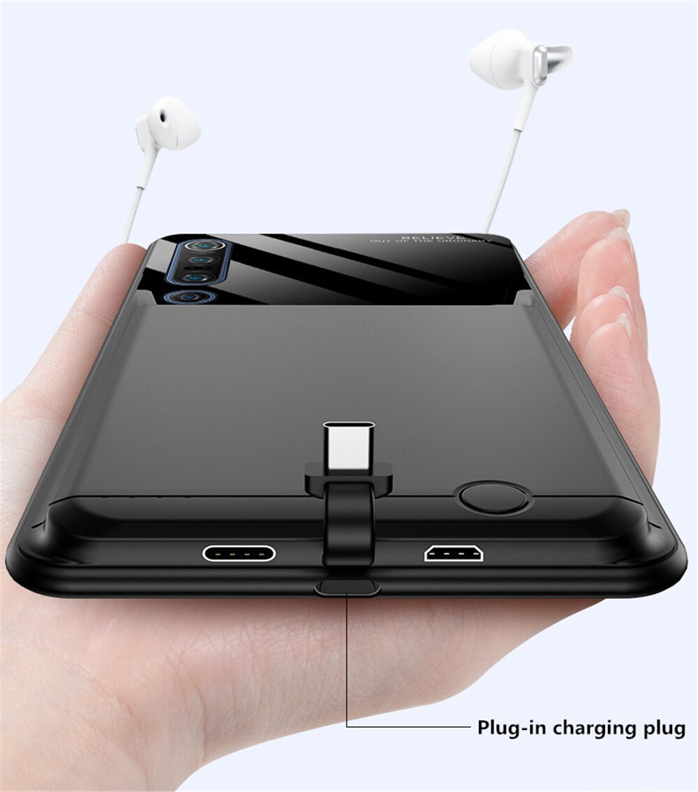 Battery Charger Cases for Huawei P40 Pro 10000mAh External Battery Case Power Bank Cover for Huawei P40 Charging Case