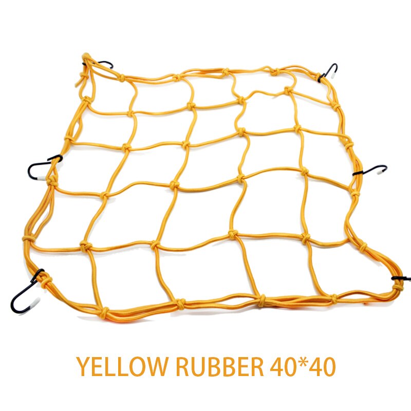 Nordson 6Hooks Motorcycle Luggage Net Motorbike Net Helmet Mesh Cargo Net Mesh Bungee Mesh Helmet Holder Motorcycle Accessories: Yellow Luggage Net