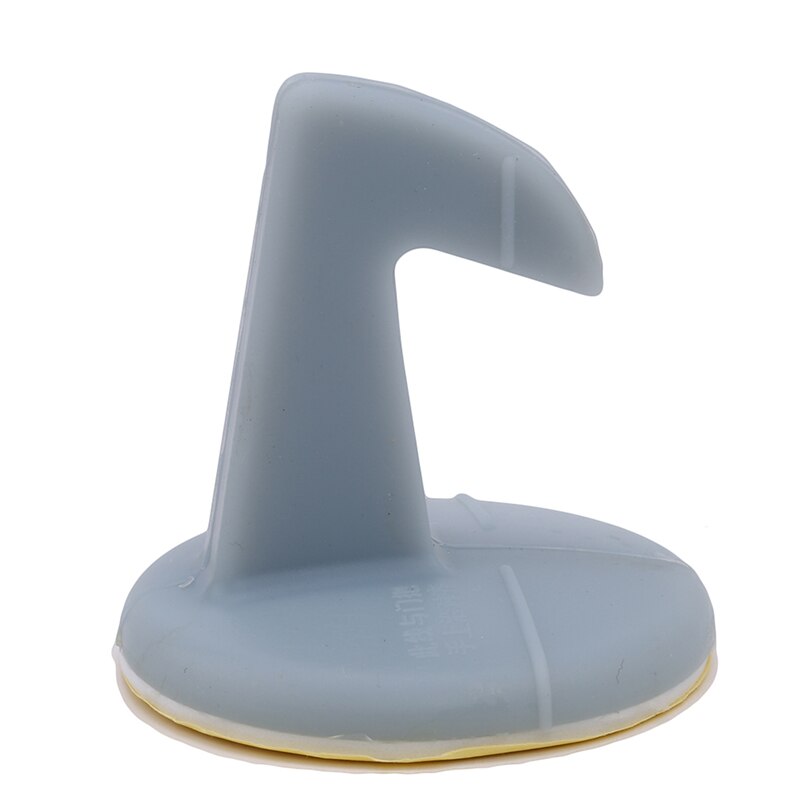 Siliconen deurstop veiligheid voor baby toilet muur absorptie perforatie deurhaak anti-botsing deurstop: Blauw