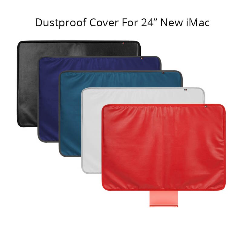 Housse en cuir PU pour écran IMAC 24 pouces, protection contre la poussière pour clavier et souris magiques d&#39;ordinateur