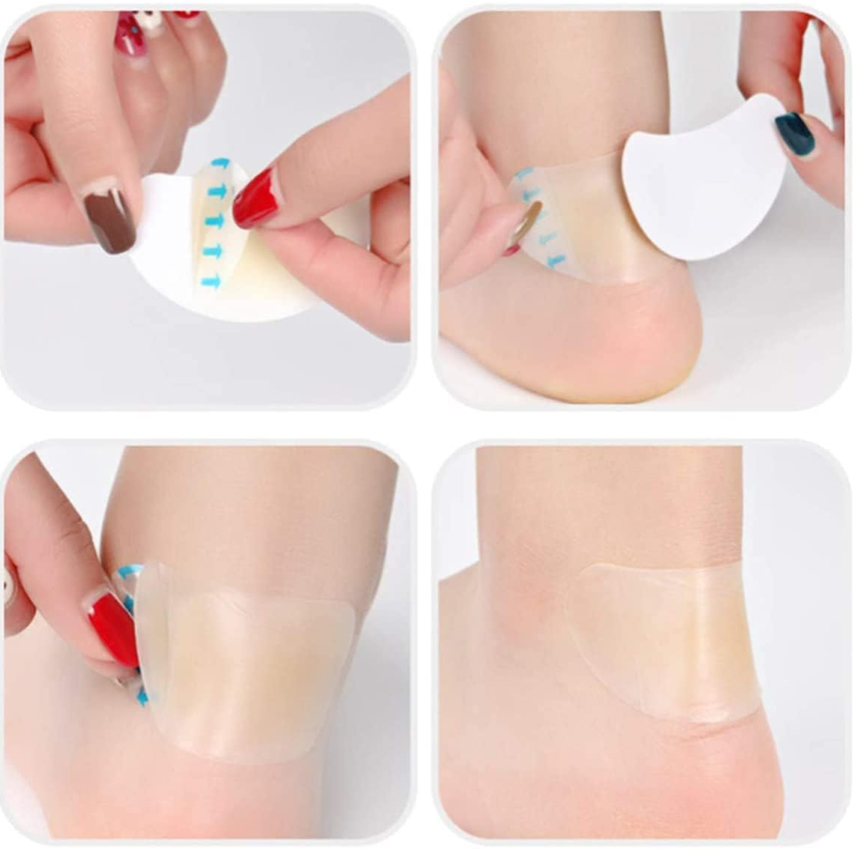 15 pieces blister plasters invisible hydrocolloid gel blister bandages blister cushion pad for heels, feet, toes and skin protection