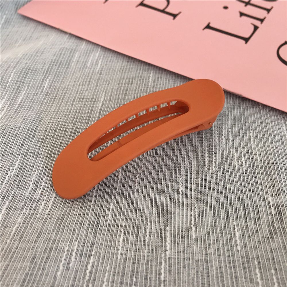 Pinzas grandes para cabello para mujer, horquillas de acrílico de estilo japonés, accesorios para el cabello, Color sólido: Orange