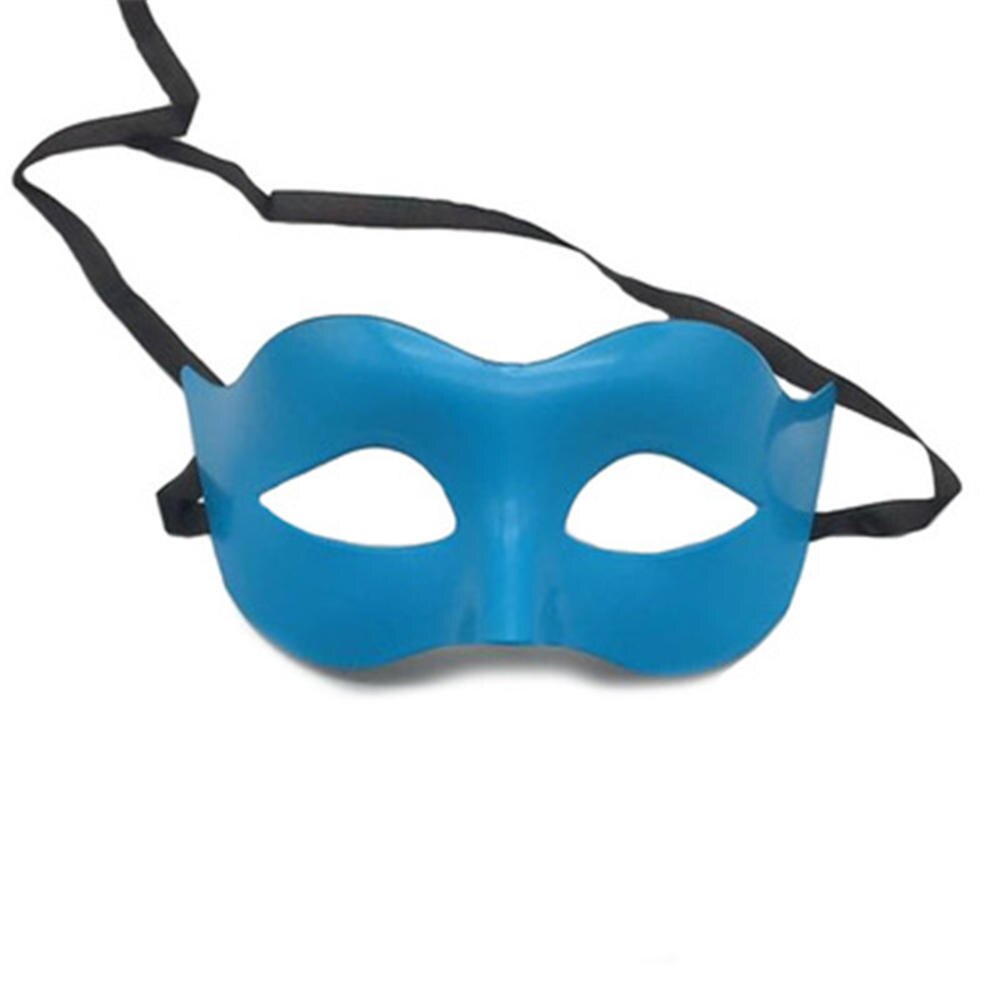 Men's Black Phantom Masquerade Mask - Simple Prom & Costume Party Mask - One Size