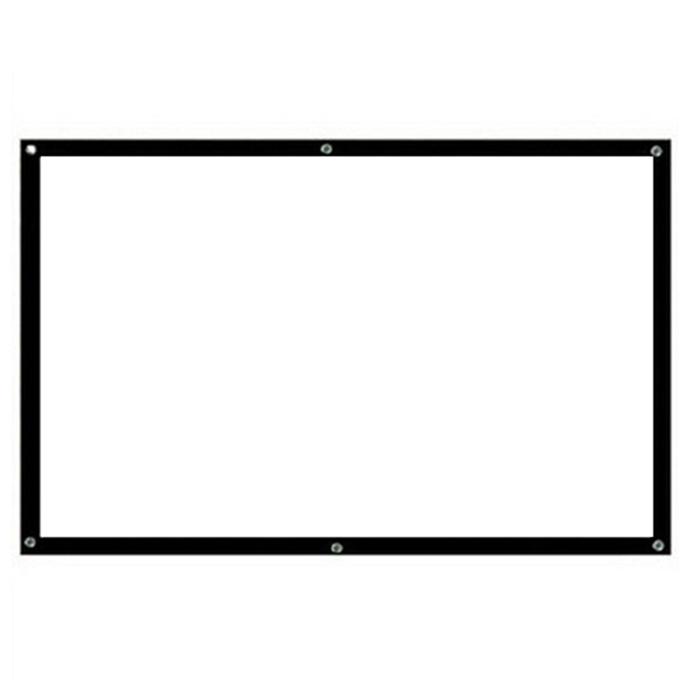16/9 Portable Foldable Projector Screen 84 Inch Wall Mounted 3D HD Projection Screen fabric Canvas for Home Cinema Theater