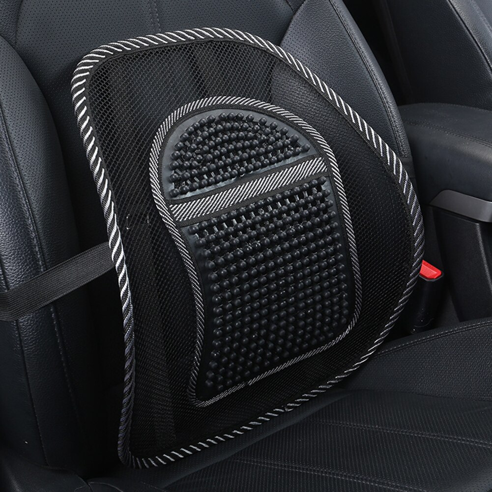 Car Chair Back Support Massage Cushion Mesh Relief Lumbar Brace Truck Office Home Cushion Seat Chair Lumbar Back Support Chair: 01