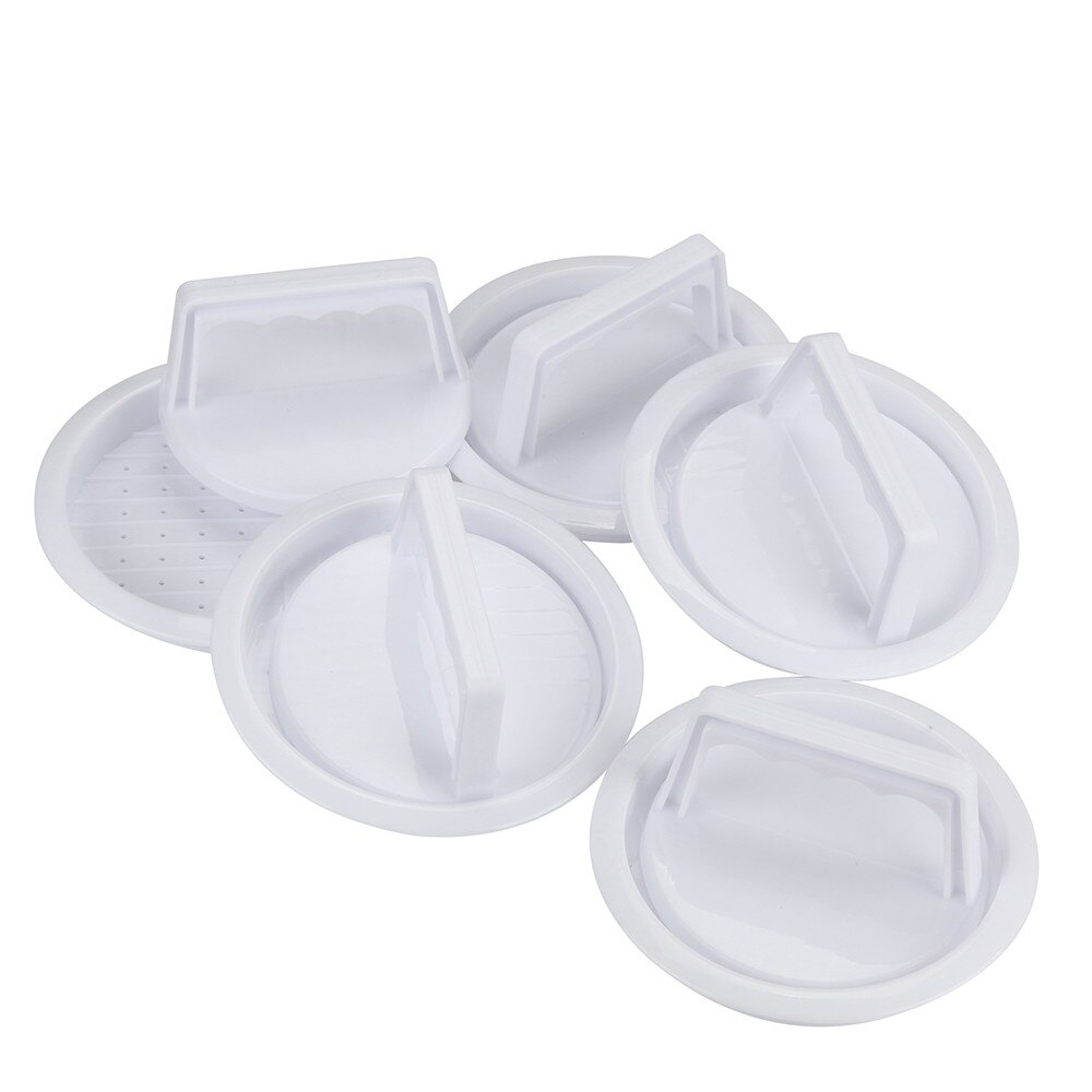 Plastic Patty Pers Vorm Hamburger Mold Maker Ronde Vlees Mince BBQ Familie party DIY Hamburgers Tool