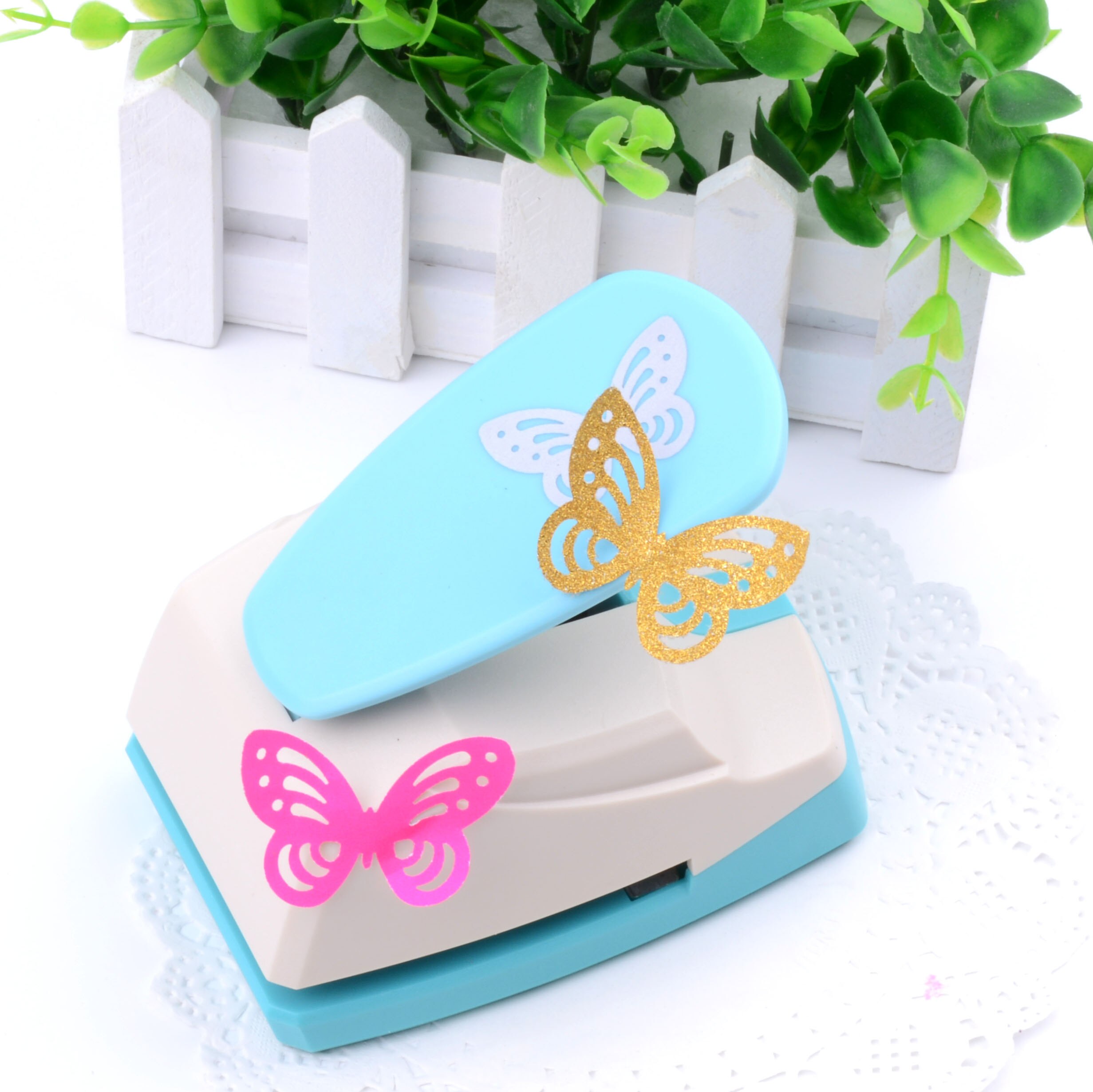 Grand papillon trou creux perforateur 3D forme coupe-papier enfants artisanat Scrapbooking poinçons outils de bricolage