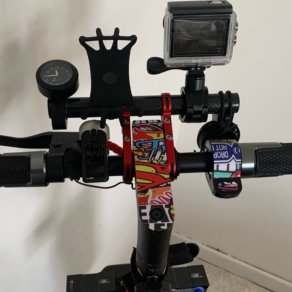 Cykel motorcykel action kamera styr mount 360 ° rotation til gopro hero 8 7 6 5 4 sjcam cykel kamera montering tilbehør