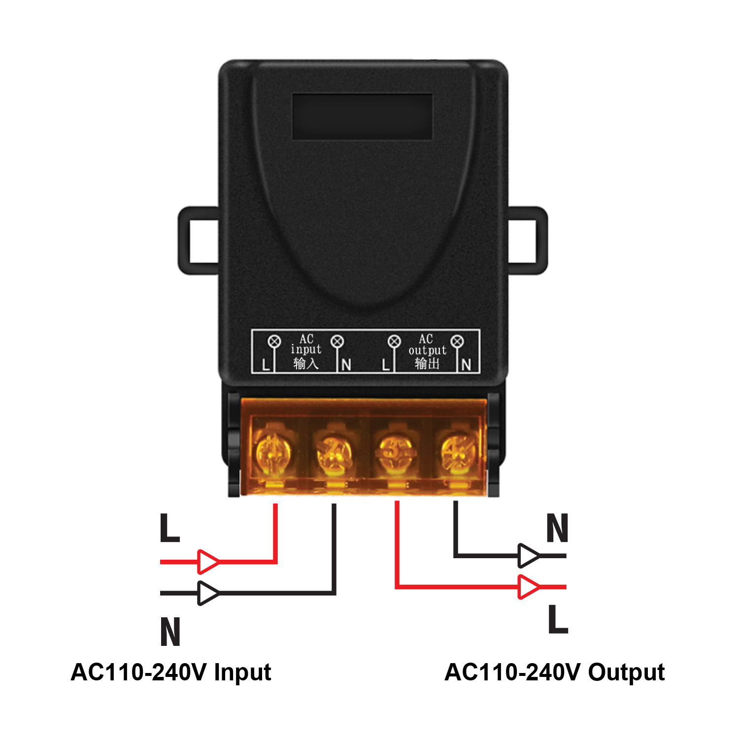 AC 110V 220V 30A relé sistema conmutador de control remoto inalámbrico RF 433Mhz transmisor encendido apagado para calentadores de agua lámpara LED de techo