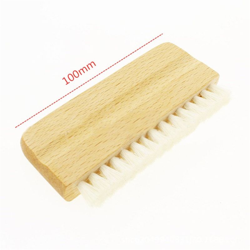 LP – brosse de nettoyage des poils de chèvre, disque vinyle, antistatique, manche en bois
