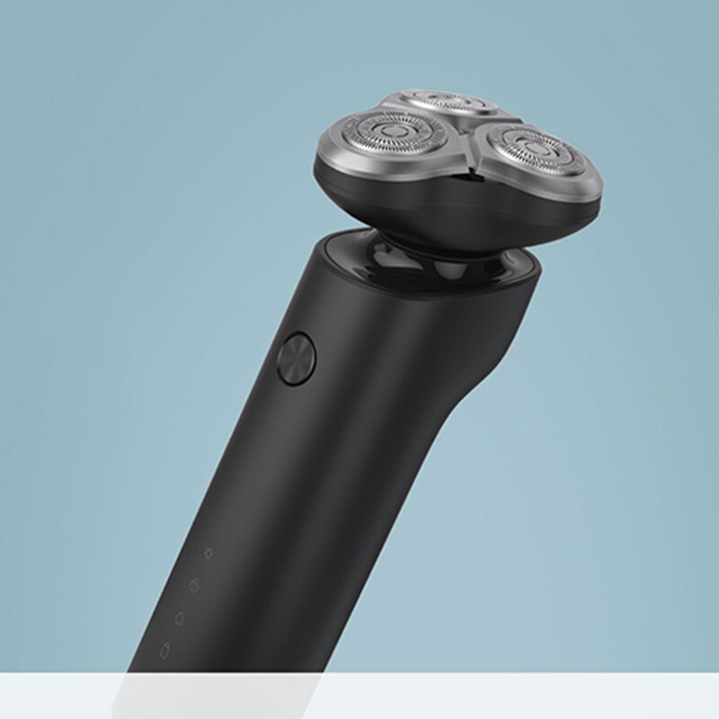 Original xiaomi elektrisk barbermaskine flex barberhoved 3 tør våd barbering vaskbar hoved-sub dobbeltbladet turbo+ tilstand behagelig ren