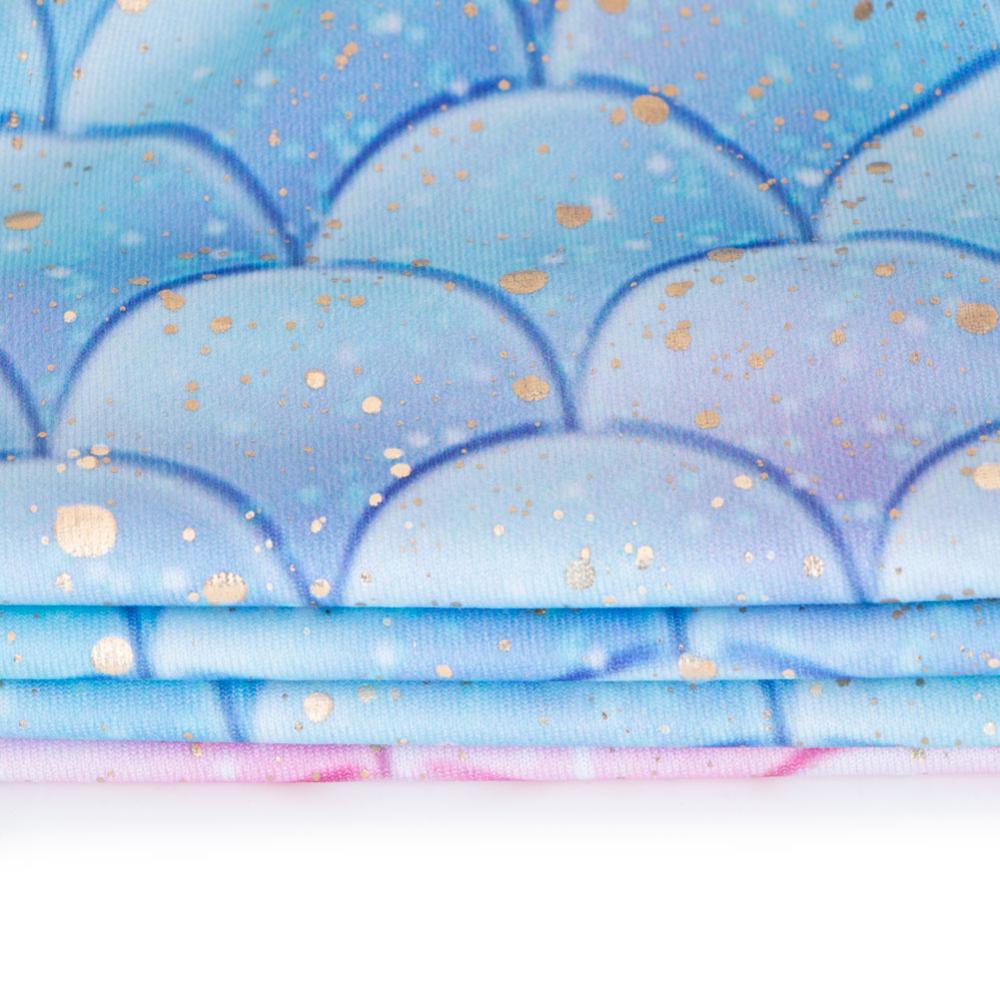 BAOHULU 3-11 Years Kids Gymnastics Leotard Sleeveless Ballet Leotards for Girls Light Pink Blue Bodysuit for Dance Fish Scale