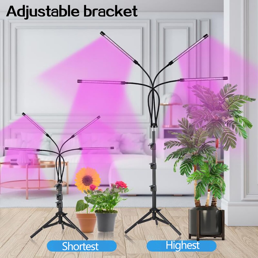 Luz LED para cultivo de plantas de semillero, luz led para crecimiento de plantas de espectro completo, USB 5V, planta de interior