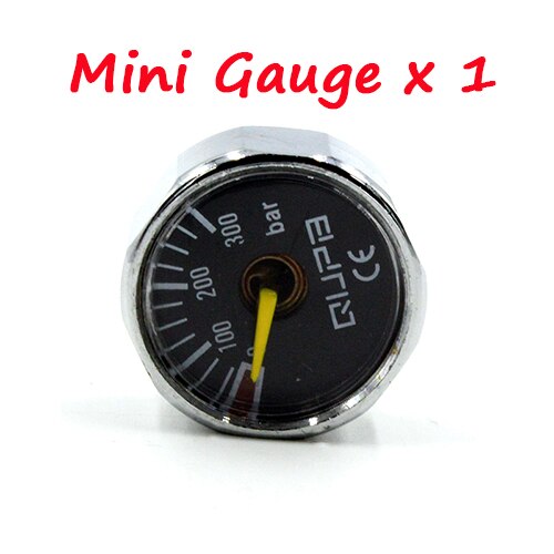 QUPB 1 Inch Mini Pressure Gage 300Bar Black 1/8NPT CE Certificated GES007: Mini Gauge X 1