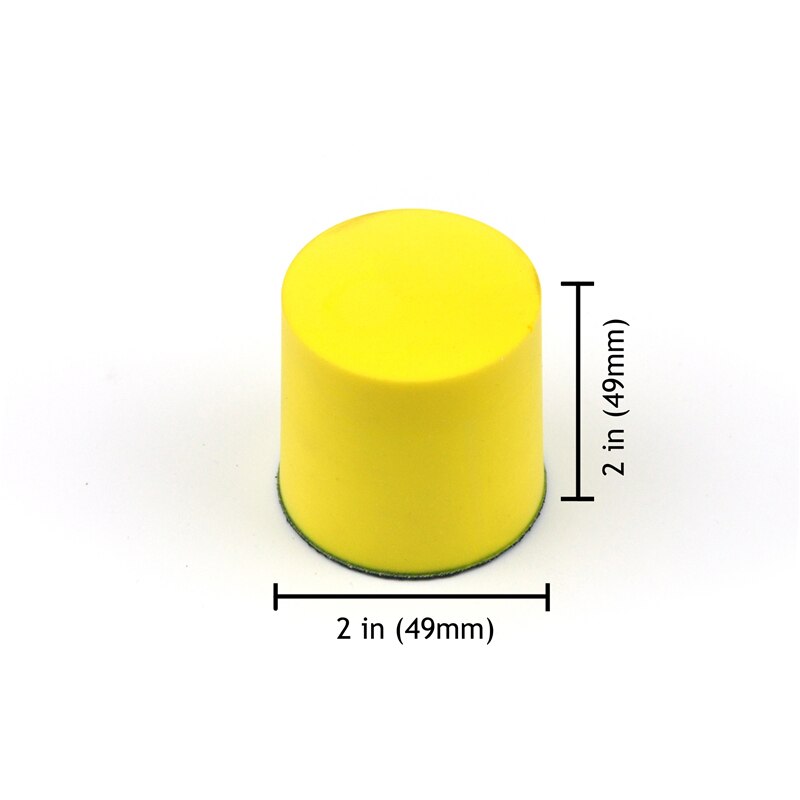 POLIWELL 1PCS 1~6 inch PU Foam Sanding Disc Holder Sandpaper Backing Polishing Pad Hand Grinding Block All Sizes Sanding Pad: 2 inch round