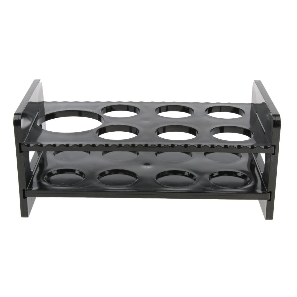 Soporte de acrílico negro de 7 agujeros para vasos, bandeja para servir vasos de Whisky, Vodka, ron, Tequila, juego organizador de cóctel