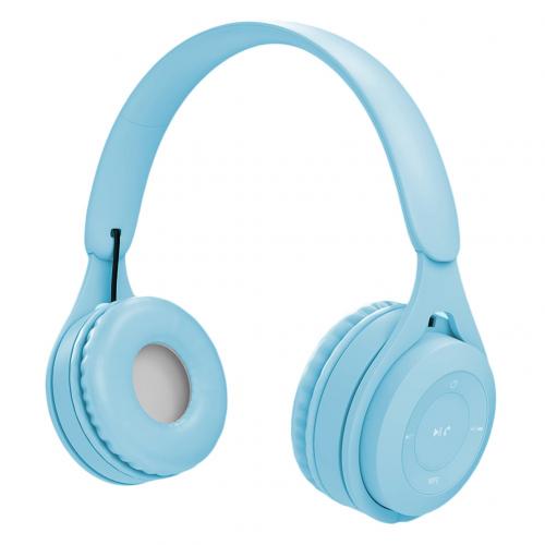 Y08 draadloze bluetooth hifi stereo over-ear hoofdtelefoon met microfoon: Blauw