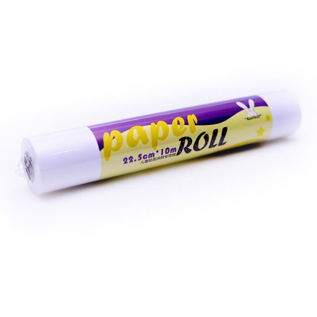 Roll Of 10m White Drawing Paper Roll Roll Paper Recyclable Art Supplies For Kids Study School Accessories: Default Title