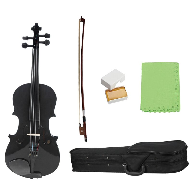 1/8 Kids Children Natural Acoustic Violin Fiddle with Case Bow Rosin Musical Instrument: Default Title