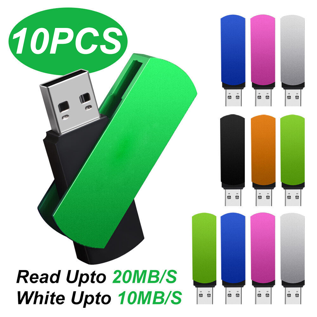 Zestaw 10 dysków flash usb 128gb pendrive'ów, dysków flash, 1gb 2gb 4gb 8gb 16gb 32g 64gb