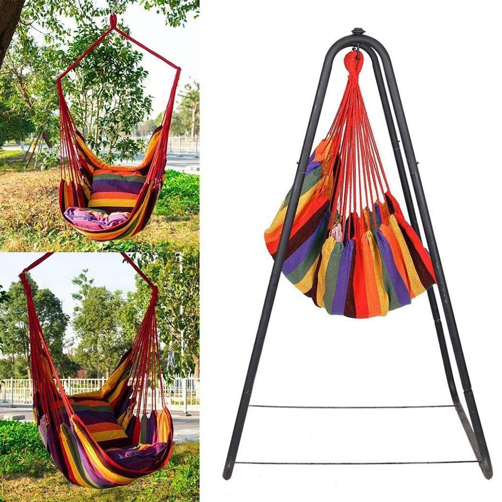 200kg Garden Hang Chair Swinging Indoor Outdoor Furniture Hammock Hanging Rope Chair Swing Chair Seat portable camping seat