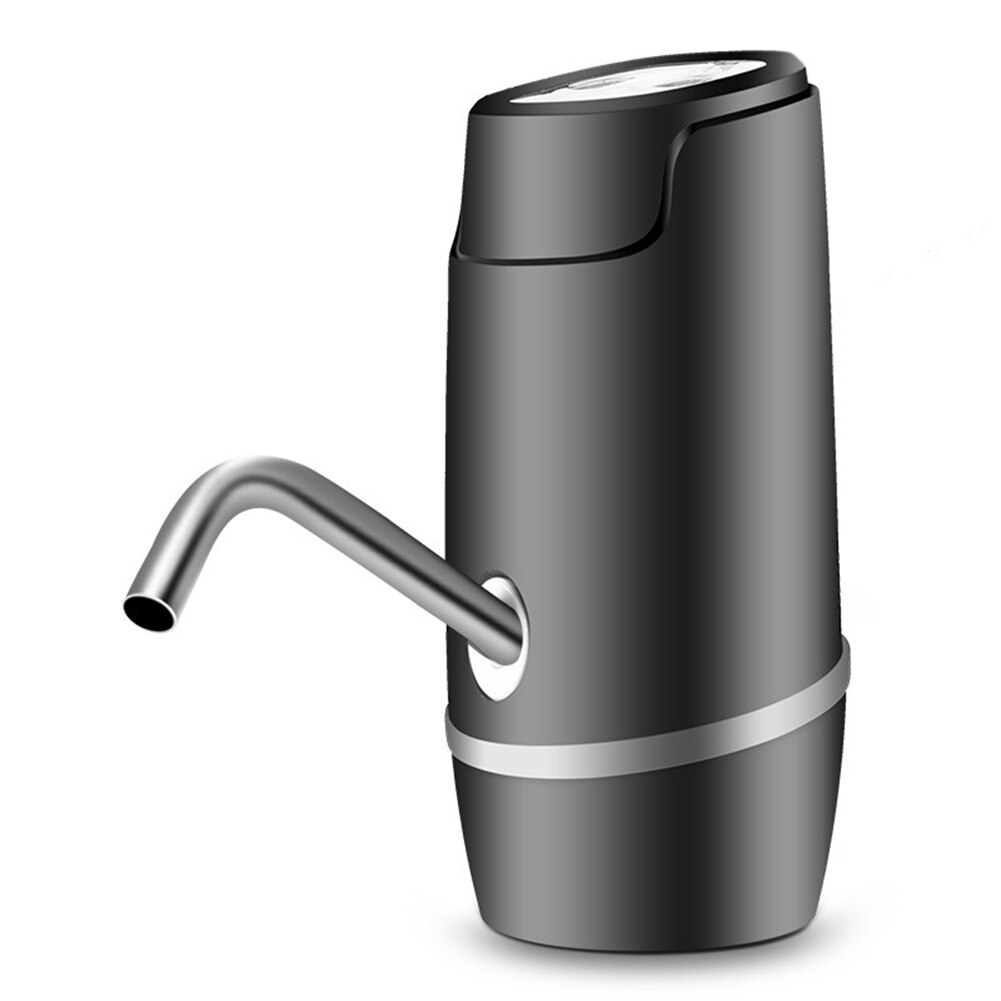 Automatische Water Fles Pomp Dispenser Elektrische Pompen Apparaat Usb Charge Draagbare Water Dispenser Drink Dispenser: Black