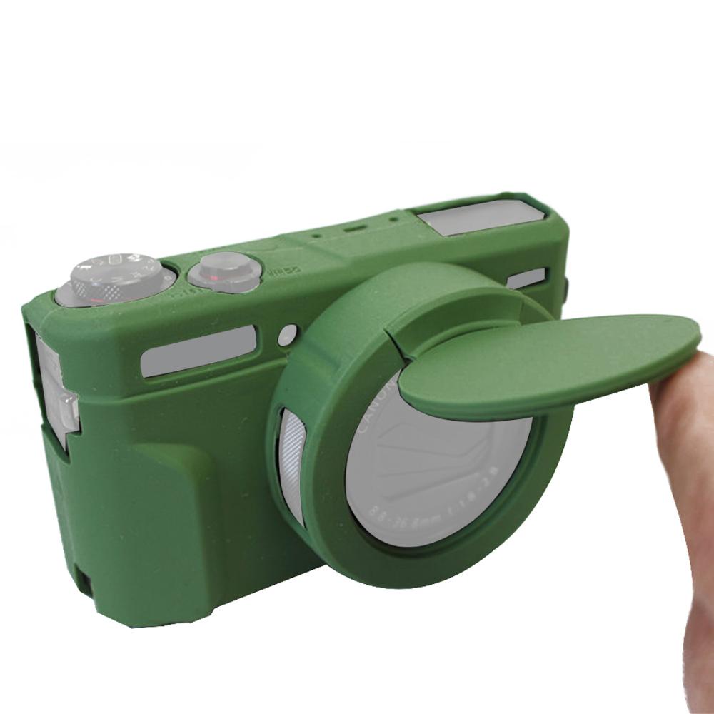 Soft Silicone Case for Canon G7XIII G7X3 G7X Mark 3 Rubber Protective Cover Body Bag Camera Skin with Lens Cap Protector