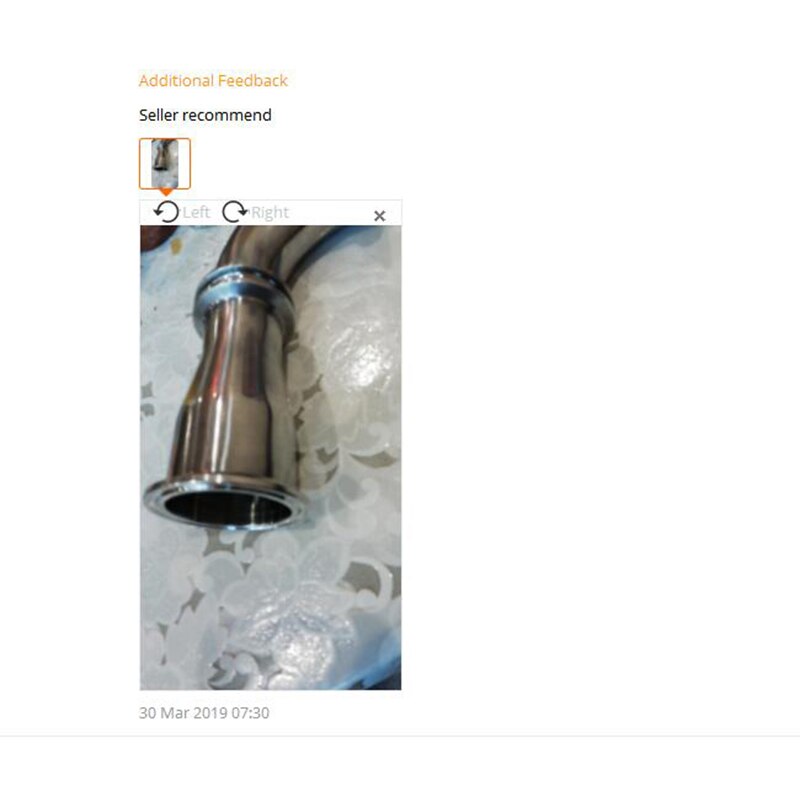 MEGAIRON 51MM to 38MM Reducer 2"-1.5" Sanitary Tri Clamp Type Reducer Stainless Steel SS316 Reducer Pipe Fittings