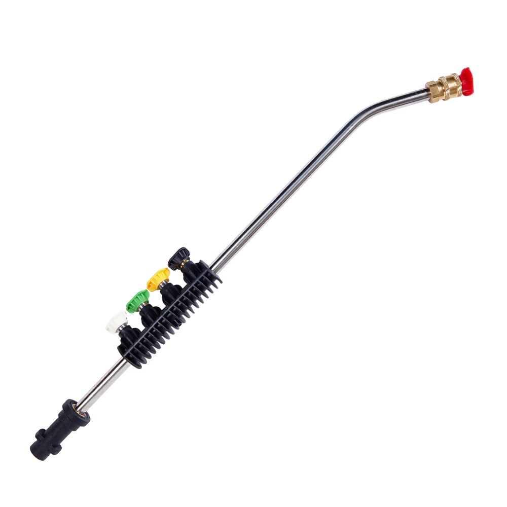 Høytrykksspyler bilvasker jet lanse dyse sprøytepistol forlenger stang 180 bar vannpistol med 5 hurtigdyser for karcher k-serien: Brun