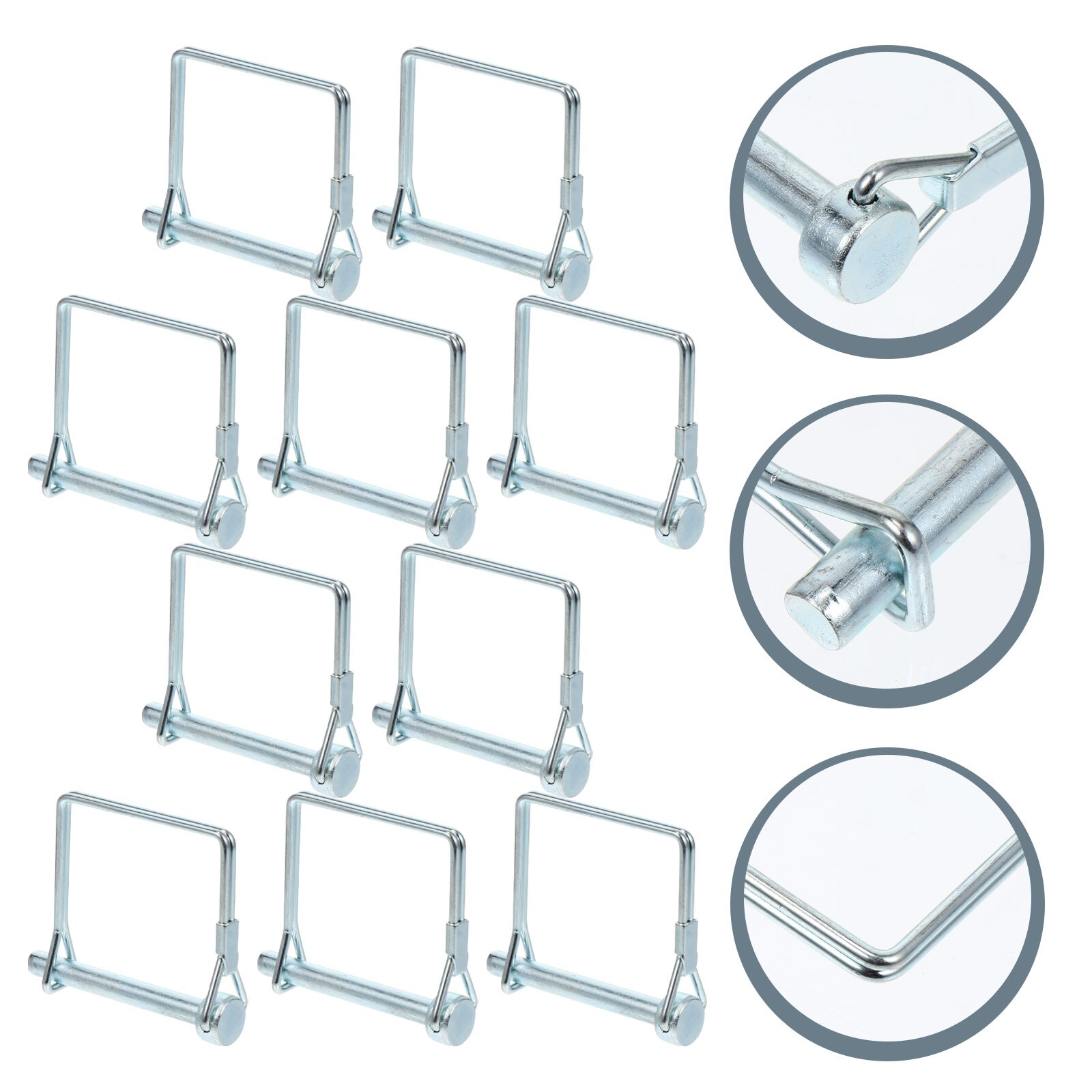 10pcs Safety Coupler Pin Shaft Locking Hitch Pin Wire Retainer Supplies
