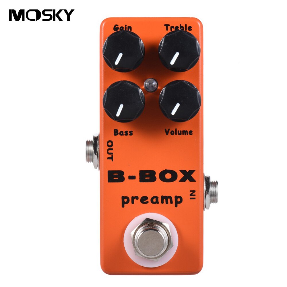 Pedaliera Overdrive MOSKY b-box per pedali per chitarra pedale per Gas elettrico per processore di effetti per basso elettrico Ukulele sport musicali